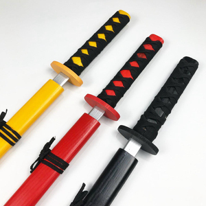 Venta al por mayor de juguetes para deportes al aire libre entrenamiento tradicional de los niños Guerrero <span class=keywords><strong>espadas</strong></span> niños juguete Ninja espada Katana espada de madera Juguetes - Product Image 3