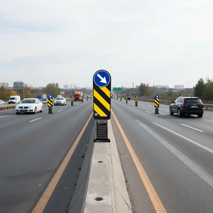 Señal de Advertencia de Tráfico, Barrera Flexible para Medianas de Carreteras, 90 x 20 cm - Product Image 3