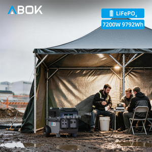 สถานีไฟฟ้าเคลื่อนที่ 7200W US UK สำหรับขายส่ง ใช้แบตเตอรี่ LiFePO4 เครื่องกำเนิดพลังงานแสงอาทิตย์ 230V 60HZ MPPT รองรับการชาร์จพลังงานแสงอาทิตย์สูงสุด 3700W พร้อมบริการดรอปชิปปิ้ง - Product Image 3