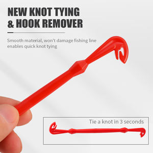 LUSHAZER Lot de 7 pièces d'accessoires de pêche multifonctionnels 114g, nœuds essentiels, accessoires de pêche, aiguille à appâter, sac de rangement - Product Image 4