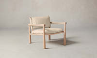Fauteuil contemporain en bois massif, chaise individuelle en tissu, chaise de détente pour chambre à coucher