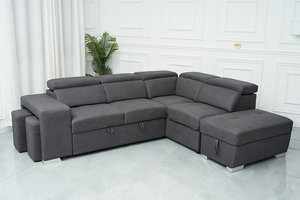 Canapés Convertibles Confortables Longueur Extensible Gain de Place Pliables Prêts à Expédier Grand <span class=keywords><strong>Lit</strong></span> Tissu Pliant Moderne - Product Image 2