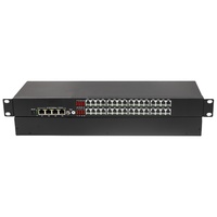Multiplexeur fibre optique Voice FXS/FXO 1 8 16 32 64 ports RJ11 sur fibre, convertisseur de ligne téléphonique RJ11 vers fibre optique
