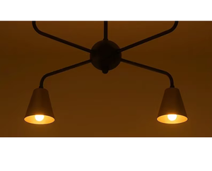 Lustre Sputnik vintage en laiton à 4 bras, style Kalmar, luminaire suspendu moderne pour la maison et le bureau, LED à intensité variable - Product Image 5