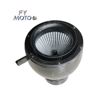 Tuyau d'admission d'air en fibre de carbone pour BMW M2 F87 M3 F80 M4 F82 S55 Style ER NOIR BRILLANT