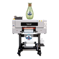 Impresora UV DTF Locor de 30 cm A3, rollo a rollo, para impresión de etiquetas y pegatinas con película de transferencia en frío, plotter UV con laminador