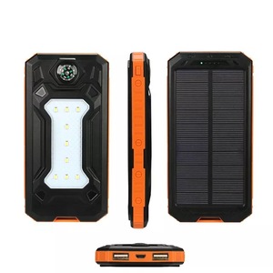 Nuovo prodotto Solare Caricatore Solare della Banca di Potere <span class=keywords><strong>20000</strong></span> mAh 2 Porte USB <span class=keywords><strong>Powerbank</strong></span> Con fiash Luce Per Telefoni cellulari - Product Image 5