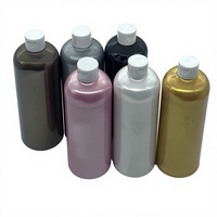 Peinture acrylique professionnelle non toxique pour bricolage, peinture acrylique métallisée 500 ml, peinture acrylique fluide pour coulée