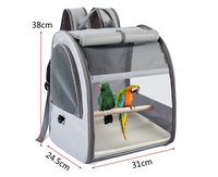 Sac à dos pliable en tissu Oxford pour oiseaux, sac de transport portable pour perroquets, grande capacité, maille respirante, sac de transport pour animaux de compagnie