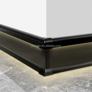 Tira de luz de arco Rodapié de aleación de aluminio Tira de luz incrustada oculta Rodapié <span class=keywords><strong>autoadhesivo</strong></span> sin perforaciones - Product Image 4