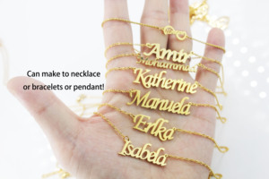 BMZ 2024 personnalisé haut-polissage miroir Surface collier initial 316L inoxydable plaqué or Alphabet lettre <span class=keywords><strong>Style</strong></span> chrétien à la mode - Product Image 5