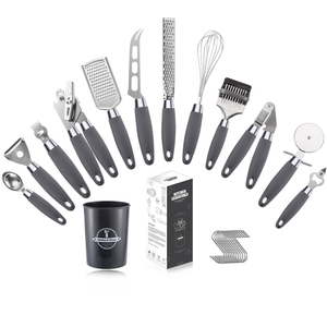 Manjia 12 Cái Dụng Cụ Phụ Kiện Nhà Bếp Chất Lượng Cao Bộ Dụng Cụ Nhà Bếp Bằng Thép Không Gỉ BFJM199 - Product Image 6