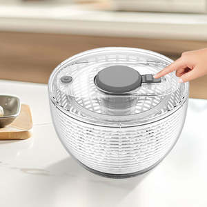 Escurridor de Ensaladas Multiusos Ecológico de Plástico para Lavar Lechuga y Vegetales, Utensilio de Cocina para el Hogar - Product Image 1