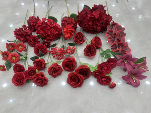 BL-WAF18 Estambres Rojos Realistas Hechos a Mano, en Oferta, para Flores Artificiales, Centros de Mesa para Fiestas, Decoración de Bodas - Product Image 1