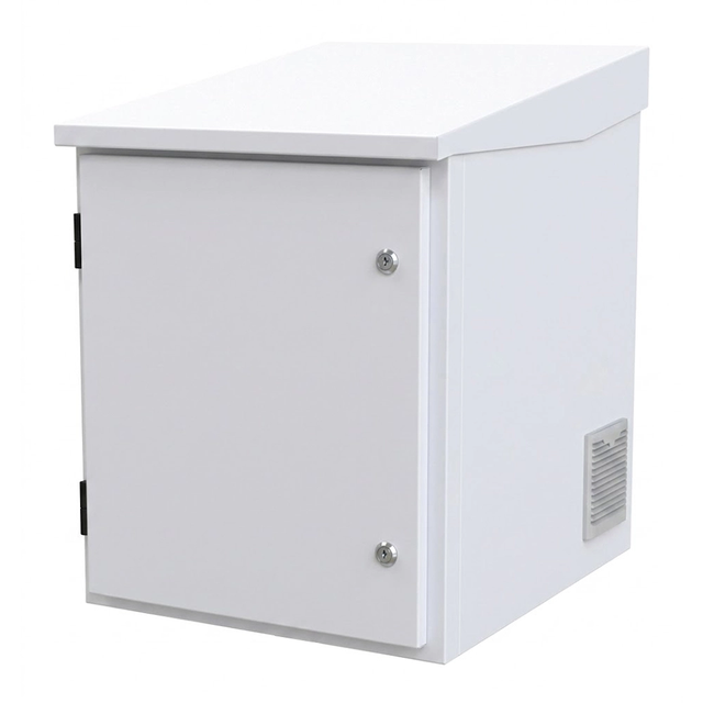 IP55 IP65 Outdoor Telecom Cabinet Sloped Roof Pole Wall Mount 19 Inch Waterproof Electrical Enclosure Outdoor Network Cabinet