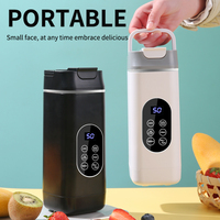 Draagbare 420ML roestvrijstalen blender met USB-oplader voor smoothies & fruitsapjes voor onderweg