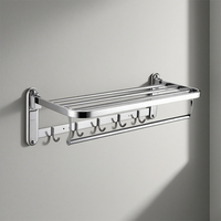 YIDA Set Aksesoris Kamar Mandi & Dapur Hotel, Gantungan Handuk, Tempat Tisu Toilet, Pengait Jubah Stainless Steel 304 Modern yang Dapat Disesuaikan