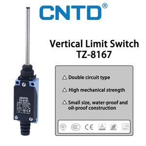 Interrupteur de voyage 10A 380V TZ-8167 à ressort hélicoïdal flexible, mini interrupteur de fin de course <span class=keywords><strong>vertical</strong></span>, niveau IP65, tension Vac - Product Image 3