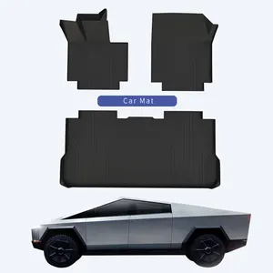 Fabriek Groothandel Auto Matten Universele Auto 3 D 5d Tpe Vloermatten Voor Tesla Cybertruck Kofferbak Mat
