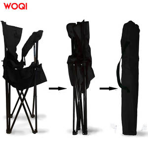 เก้าอี้พับกลางแจ้ง Woqi โครงอะลูมิเนียม ผ้า Oxford สีดำ สำหรับสวน แคมป์ปิ้ง ปิกนิก ตกปลา ขนาด 50x50x85 ซม. - Product Image 2