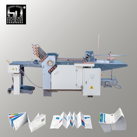 Machine à plier le papier industrielle A3 A4 automatique avec PLC Schneider, haute vitesse 180m/min pour le pliage de livrets et de dépliants