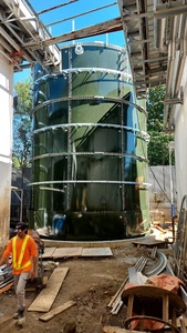 Réservoir en acier inoxydable enduit d'émail WS pour boire/magasin d'<span class=keywords><strong>eau</strong></span> <span class=keywords><strong>potable</strong></span>/Dimension/couleur personnalisable à 18 mètres cubes - Product Image 4