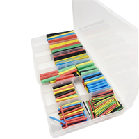 500 pièces, échantillon gratuit et meilleure qualité, tube thermorétractable en polyoléfine noire avec colle pour l'isolation des fils