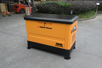 Generator Bensin 20KW 4 Silinder Berpendingin Air Mesin CG14 CNG LPG Kebisingan Rendah Kelas Industri Dengan Casing AVR Pasokan Massal