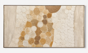 Abstract Embossed Wood Art Contemporary Handmade <b>Frame</b> Indoor Decor - Product Image 3