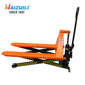 Haizhili gunting truk palet angkat tinggi truk palet hidrolik 1000kg 1500kg truk Forklift tangan Jack palet - Product Image 4