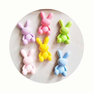 รูปแกะสลักเรซินหลังแบนกระต่ายขนาดเล็กมินิแบบมินิเครื่องประดับที่ดีที่สุดสำหรับการทำโบว์ผูกผม - Product Image 6