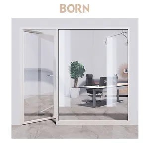 2024 Manufacturer Aluminum Alloy Glass Door And Window Narrow Frame Office Glass Casement Door