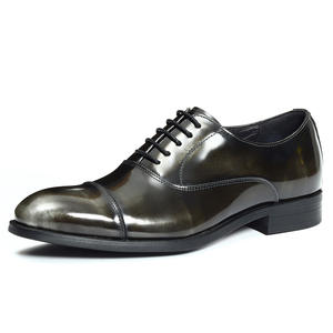 Nuevos Zapatos Oxford de Cuero para Hombre, Estilo Británico Casual de Lujo, Hechos a Mano, Impermeables, Color Verde Perenne, Formales, Sin Cordones, para Boda, Oficina, Profesionales - Product Image 6