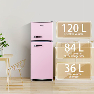 Cổ Điển Retro Barfridge MDFR120-RE 2 Cửa Trực Tiếp Làm Mát Máy Nén Top Tủ Đông Retro Tủ Lạnh Cho Nhà Bếp - Product Image 4