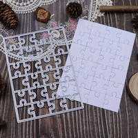 Nuovo taglio metallo muore stampo Scrapbooking carta invito decorazione regalo rettangolare Puzzle Scrapbooking taglio muore