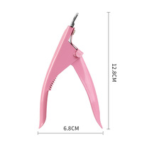 Coupe-ongles en forme de U en acier inoxydable Coupe-ongles français DIY Ciseaux de manucure pour faux ongles