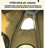 Tente d'extérieur gonflable de glamping, dôme géodésique étanche, tente de camping, tente gonflable pop-up, chapiteau de luxe, tente chaude