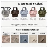 Organisateur de couches pour bébé de haute qualité avec rayures noires personnalisées, sac de rangement pour couches premium pour maman, sac de poussette