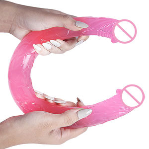 समलैंगिक सेक्स खिलौने के लिए महिलाओं के लिए 17.3 इंच नरम सिलिकॉन यथार्थवादी डिल्डो स्ट्रैपलेस डबल-एंड। - Product Image 6