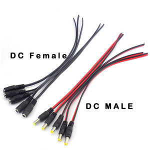 5.5x2.1mm 12V 5A DC alimentation mâle femelle bricolage Extension de câble 20 AWG <span class=keywords><strong>Jack</strong></span> cordon DC connecteur 0.5M - Product Image 6