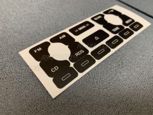 Pegatinas Decorativas para Reparar Botones Desgastados de Radio Estéreo para Audi A4 B6 B7/ A6/ A2 y A3 8L/P, Decoración para Automóviles, Estilo de Coche - Product Image 3