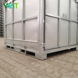 Almacén industrial apilable plegable almacenamiento metal acero palé caja para caucho - Product Image 3