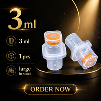 Boîte de rangement pour flacons de peptides en plastique PP, pour flacons individuels de 3 ml et emballage de flacons en verre de 10 ml