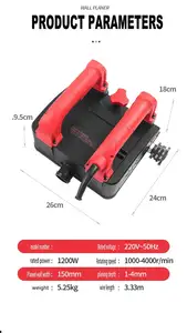 Alat serut dinding listrik, mesin serut dinding elektrik otomatis antidebu dengan tangan