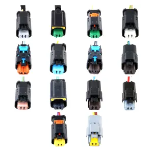 Hot Sale Board Adaptadores ABC Led Automotive Molex Terminal Parafuso Tipo Circular Alado Rápido 2 Pinos Plugs Fêmea Conector Do Carro