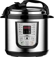 Autocuiseur électrique tout-en-1 6L 120V/220V/1000W avec pot intérieur en aluminium multifonctionnel et grand écran LCD