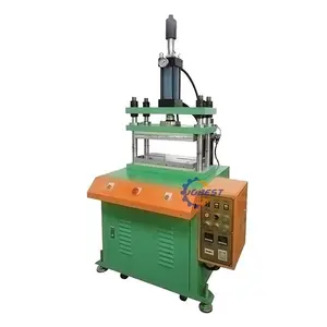 10 tons compression molding servo hydraulic press, four column three plate heating hot press, concave and convex surface press