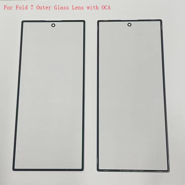 Front Outer Glass with OCA Film Replacement for Samsung Galaxy Z Fold 7 2 3 4 5 6 Touch Panel Glass Lens Cover Screen Refurbish