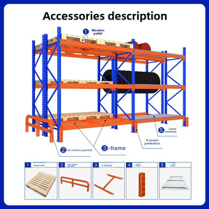 Étagères à palettes robustes, entrepôt, <span class=keywords><strong>mezzanine</strong></span> et plateforme en acier pour économiser de l'espace - Product Image 2