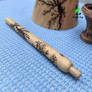 Elegante Cachimba de Madera con Diseño de Rayo, con Base de Vidrio, Luz LED, Regalo, para Fiestas, Tiendas de Cachimbas, Bares, Restaurantes, Cafeterías, para Fumar Shisha - Product Image 5